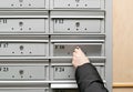 Mailboxes, Mail boxes, Privacy Letterboxes Royalty Free Stock Photo