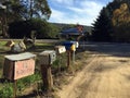 Mailboxes out in the country Royalty Free Stock Photo