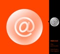 Mailing arroba at-symbol alpha icon - vector illustrations for branding, web design, presentation, logo, banners. Transparent
