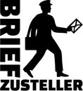 Mailman with german job title Royalty Free Stock Photo