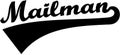 Mailman retro font Royalty Free Stock Photo