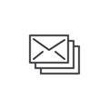 Mails outline icon