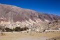 Maimara - the Painter's palette colorful mountains in Jujuy, Nortern Argentina Royalty Free Stock Photo