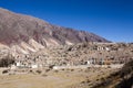 Maimara - the Painter's palette colorful mountains in Jujuy, Nortern Argentina Royalty Free Stock Photo