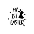 My First Easter, Celebrate Easter, Happy Easter, Spring Svg, Bunny Silhouette Svg, Easter Egg Vector