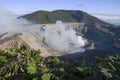 Main active crater of the volcano of Poas,  Costa Rica Royalty Free Stock Photo