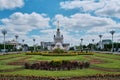 Main alley at VDNH. View of the fountain Royalty Free Stock Photo