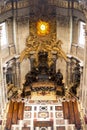 Main altar in basilica st peter in vatican