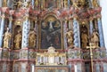 Main altar in cathedral of Assumption in Varazdin, Croatia
