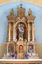 Main altar in the church of Our Lady of Lourdes and St. Joseph in the Barilovicki Leskovac, Croatia