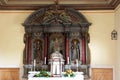 The main altar in the church of Our Lady of Mount Carmel in Bacva, Croatia