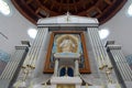 Main altar in the Church of the Sacred Heart of Jesus, Salata in Zagreb Royalty Free Stock Photo