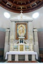 Main altar in the Church of the Sacred Heart of Jesus, Salata in Zagreb Royalty Free Stock Photo