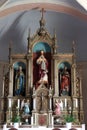 Main altar in the church Sacred Heart of Jesus and St. Ladislaus in Mali Raven, Croatia