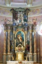 Main altar in the church of Saint George in Gornja Stubica, Croatia