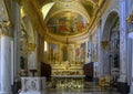 Main altar, Church of Saint Martin, Portofino, Italy Royalty Free Stock Photo