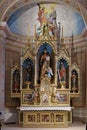 Main altar in the church of Saint Matthew in Stitar, Croatia Royalty Free Stock Photo