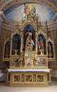 Main altar in the church of Saint Matthew in Stitar, Croatia Royalty Free Stock Photo