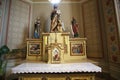 Main altar in the church of Saint Matthew in Stitar, Croatia Royalty Free Stock Photo