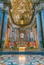 Main altar in the Church of San Giuseppe dei Teatini in Palermo. Sicily, southern Italy.