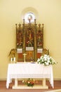 Main altar in the church of St. George and the Immaculate Heart of Mary in Kaniska Iva, Croatia