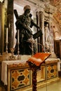 Main Altar in the Crypt of the Apostle Saint Andrew in Amalfi, Italy