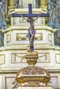 Main altar fragment in Bom Jesus do Monte cathedral