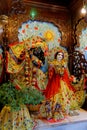 The altar in the Hare Krishna temple Royalty Free Stock Photo