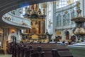 unique presentation of the interior of the church of st. michael in hamburg