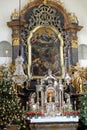 Main altar, Mariahilf church in Graz Royalty Free Stock Photo