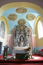 Main altar in the Church of Saint Martin in Pisarovinska Jamnica, Croatia Royalty Free Stock Photo