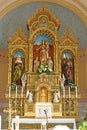 Main altar at the Church of the Visitation of the Blessed Virgin Mary in Vukovina, Croatia