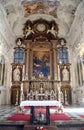 Main altar, Saint Benedict basilica famous Benediktbeuern abbey, Germany