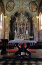 Main altar in the St John the Baptist church in Zagreb, Croatia