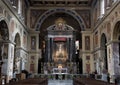 Main altar San Lorenzo of Lucina, Rome, Italy