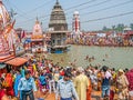 Main Bathing Ghat in Haridwar Royalty Free Stock Photo
