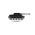 main battle tanks icon logo vector icon illustration