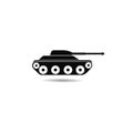 main battle tanks icon logo vector icon illustration