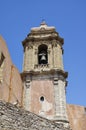 The main Bell-tower of Saint Giuliano church. Royalty Free Stock Photo