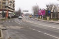 Light traffic on 1 Decembrie 1918 boulevard Royalty Free Stock Photo