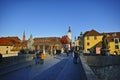 At the main bridge of Wurzburg