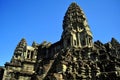 Main building of Angkor Wat temple. Royalty Free Stock Photo