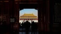 main building of beijing forbidden city, china Royalty Free Stock Photo