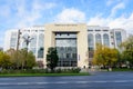 Main building of Bucharest Court in Bucharest, Romania, in a sunny autumn day