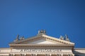 Main building facade of Mora Ferenc Museum in the end of the afternoon. It`s the main museum in Szeged Royalty Free Stock Photo