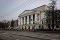 Main building of Moscow Power Engineering Institute in Krasnokazarmennaya street. Moscow, Russia.