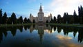 The main building of Moscow State University , Russia