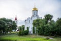 Main building of the Orthodox church of the Protection of the Holy Virgin in Minsk, Belarus