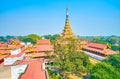 The main building on Royal Palacein Mandalay, Myanmar