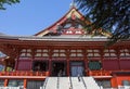 Tokyo, Japan, Asakusa Kannon temple. Main hall Hon-do. Royalty Free Stock Photo